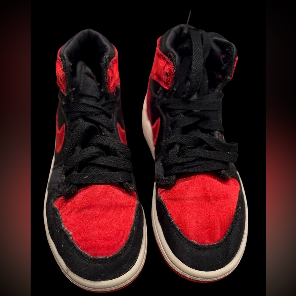 Nike Black and Red Kids Shoes